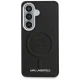 Чехол Karl Lagerfeld Embossed Ring Initials MagSafe для Samsung Galaxy S26 Plus, черный