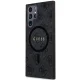 Чехол Guess 4G Collection Leather Metal Logo MagSafe для Samsung Galaxy S24 Ultra, Черный