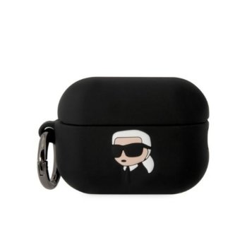 Karl Lagerfeld чехол для AirPods Pro 2 с 3D Choupette Черный