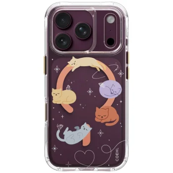 Чехол Uniq Coehl Elysia Magnetic для iPhone 18 Pro / 17 Pro, розовый