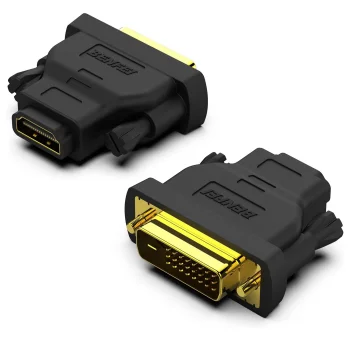 Benfei divvirzienu DVI-HDMI adapteris, 2 gab., melns