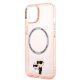 Apple iPhone 14 6.1\" Karl Lagerfeld Iconic Karl&Choupette Magsafe Case Cover (KLHMP14SHNKCIP), Pink