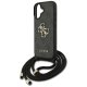 Guess 4G Big Logo Cord Stap Crossbody Phone Case Cover iPhone 17 - Black