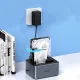 Orico 6626C3-C-V1 dokstacija 2x 2.5\"/3.5\" SATA HDD/SSD diskiem ar bezsaistes klonēšanu, pelēka