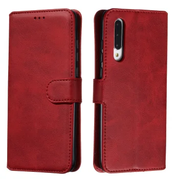 Xiaomi Mi 9 Lite / CC9 / CC9mt Classic Wallet Leather Book Case Cover, Red | Telefona Vāciņš Maciņš Apvalks...