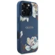 Чехол Guess Grained Printed Flower Pattern MagSafe для iPhone 16 Pro Max, синий