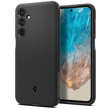 Spigen Essential SandBlast vāciņš Samsung Galaxy M35 5G, Melns