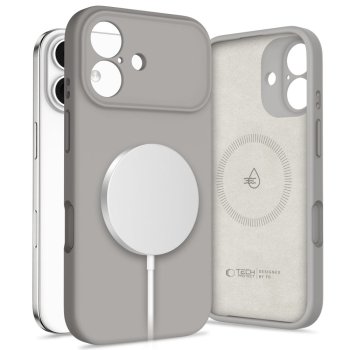 Tech-Protect silikona MagSafe maciņš iPhone 17 — pelēks | Phone Case Cover