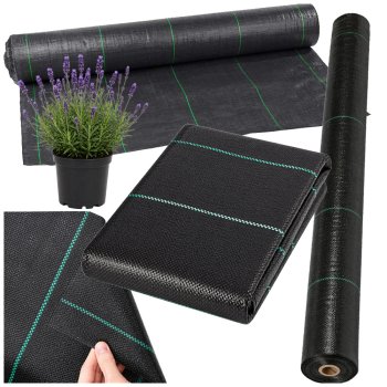 DIVODV Melns Agrotīkls Pret Nezālēm 70g/m² 1x20m