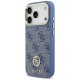 Чехол MagSafe Guess 4G Strass Logo & Big Strap с металлическими кнопками для iPhone 17...