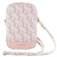 Сумочка для телефона Guess Zip GCube Bottom Stripe, розовая