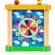 Деревянный развивающий куб ECOTOYS с сортером, лабиринтом и доской