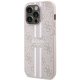 Guess 4G Printed Stripes MagSafe case for iPhone 15 Pro Max - pink