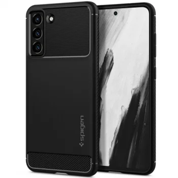 Чехол Spigen Rugged Armor для Samsung Galaxy S21 FE, Matte Black