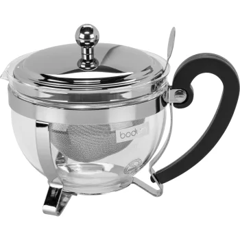 Стеклянный заварочный чайник Bodum Chambord с фильтром 0.5 л серебристый