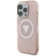 Guess iPhone 16 Pro Max vāciņš IML Metal Glitter 4G Circle Triangle MagSafe, rozā