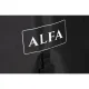 Aizsargpārsegs Alfa Forni 5 Pizze + Base (Moderno), melns
