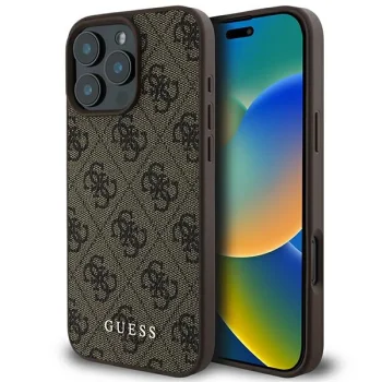 Guess 4G Classic vāciņš Apple iPhone 16 Pro Max, Brūns