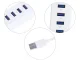 USB 3.0 Hub, 4 Ports, 5Gbps, White