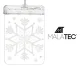 Malatec 3D LED украшение на окно - Снежинка, теплый белый свет