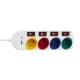 Сетевой фильтр Maclean MCE508 W, 4 розетки, USB-A/C, 1.5м, Белый