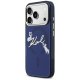Karl Lagerfeld IML Choupettes Karl Script Logo MagSafe Phone Case Cover iPhone 17 Pro - Blue