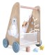 Деревянные ходунки-каталка ECOTOYS с развивающим игровым центром