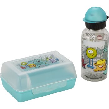 Emsa Monster Kids Lunch Box & Water Bottle Set 0.4L
