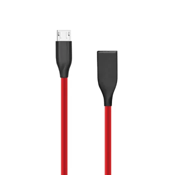 Силиконовый кабель Extra Digital USB - Micro USB, 2м, красный