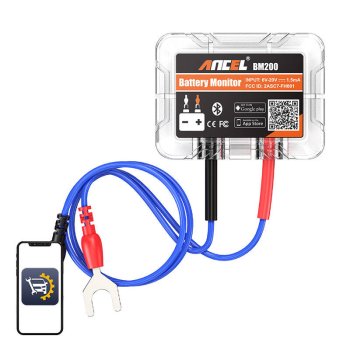 Bluetooth akumulatoru testeris Ancel BM200 6-20V DC | Battery Tester