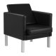 Gabbiano BM18011 Waiting Room Lounge Chair, Black