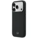 Mercedes Leather Mesh with Bow Line MagSafe vāciņš iPhone 18 Pro / 17 Pro, melns