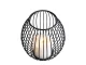 Decorative Metal Candle Holder, 15x15.5 cm, Black