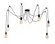 6-Arm Spider Ceiling Lamp ZD74, Black