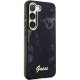 Guess Samsung Galaxy S23 S911 aizsargvāciņš Golden Marble Melns