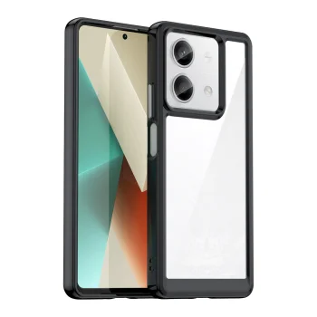 Outer Space Case vāciņš ar gēla rāmi Xiaomi Redmi Note 13 Pro+, melns