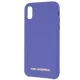 Чехол Karl Lagerfeld Silicone для iPhone X / Xs, Фиолетовый