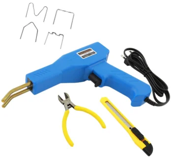 Plastmasas metināšanas iekārta ar 200 skavām, 50W, zila
