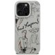Karl Lagerfeld Grained Pattern & Logo MagSafe Phone Case Cover iPhone 16 Pro Max - Gray