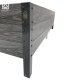 Paaugstinātā dārza dobe KLASIKA Woodlook L-forma, 146x146x30 cm, pelēka