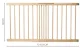 Bērnu drošības vārti/barjera, 72-122 cm | Baby Safety Gate