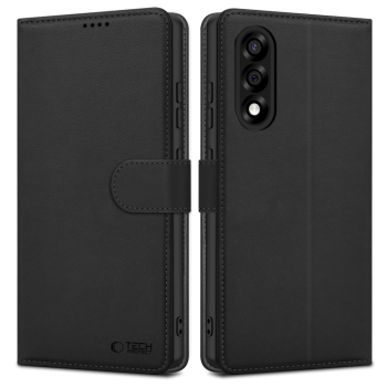 OnePlus Nord 5 Tech-Protect Wallet Book Case Cover, Black | Telefona Vāciņš Maciņš Apvalks Grāmatiņa