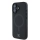 Чехол Mercedes для iPhone 16 Plus Smooth Leather MagSafe, черный