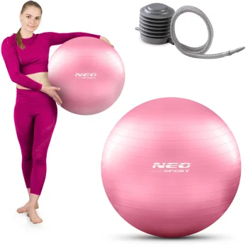 Гимнастический мяч Neo-Sport 55 см, розовый