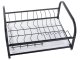 Metal Dish Drainer Rack with Tray, Black