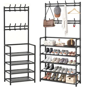 Metāla 5-līmeņu Pakaramais Apģērbiem, Apaviem, Somām | 5-Level Metal Rack Hanger