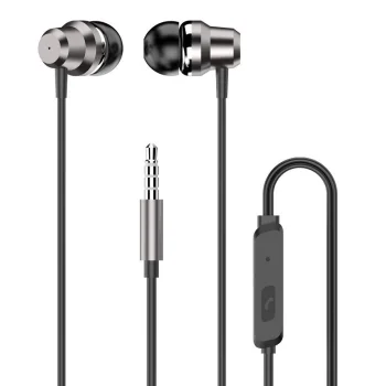 Dudao ausīs ievietojamas austiņas ar vadības pulti un mikrofonu, 3,5 mm mini džeks, sudraba (X10 Pro sudrabs)