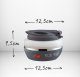 Adler Ad 1279 Silikona Saliekamais Ceļojumu Tējkanna + Vāks, 0,6L | Silicone Folding Travel Kettle