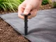 Garden Pegs for Weed Control Fabric DIVODV 11cm, 10 Pcs, Black