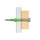 Универсальный дюбель Fischer UX Green 10x60 R с бортиком, 40 шт.